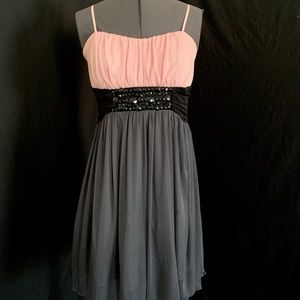 Pink and Grey Juniors Dress